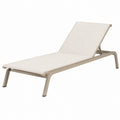 Bain de soleil 190 x 65 x 92 cm aluminium beige dossier réglable